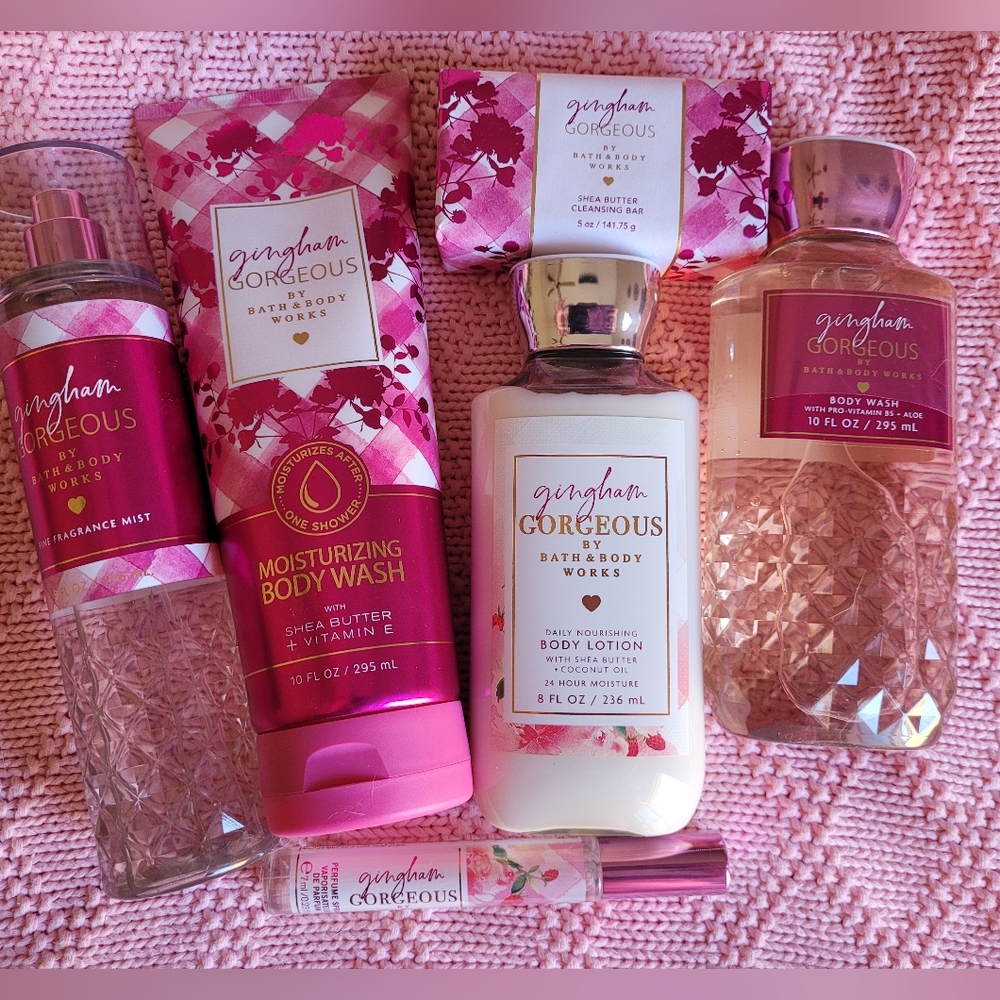 Gingham Gorgeous Bath & Body Works 6 piece set